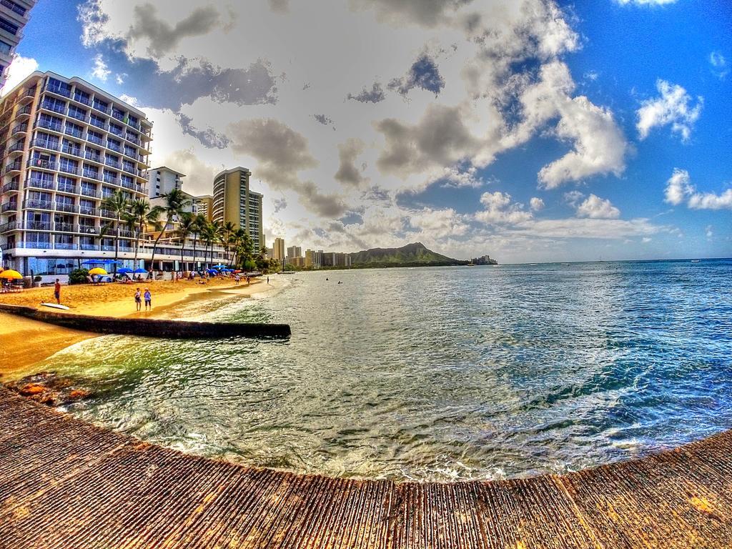 Waikiki Shore 515 Beachfront & Upgrade Leilighet Honolulu Eksteriør bilde